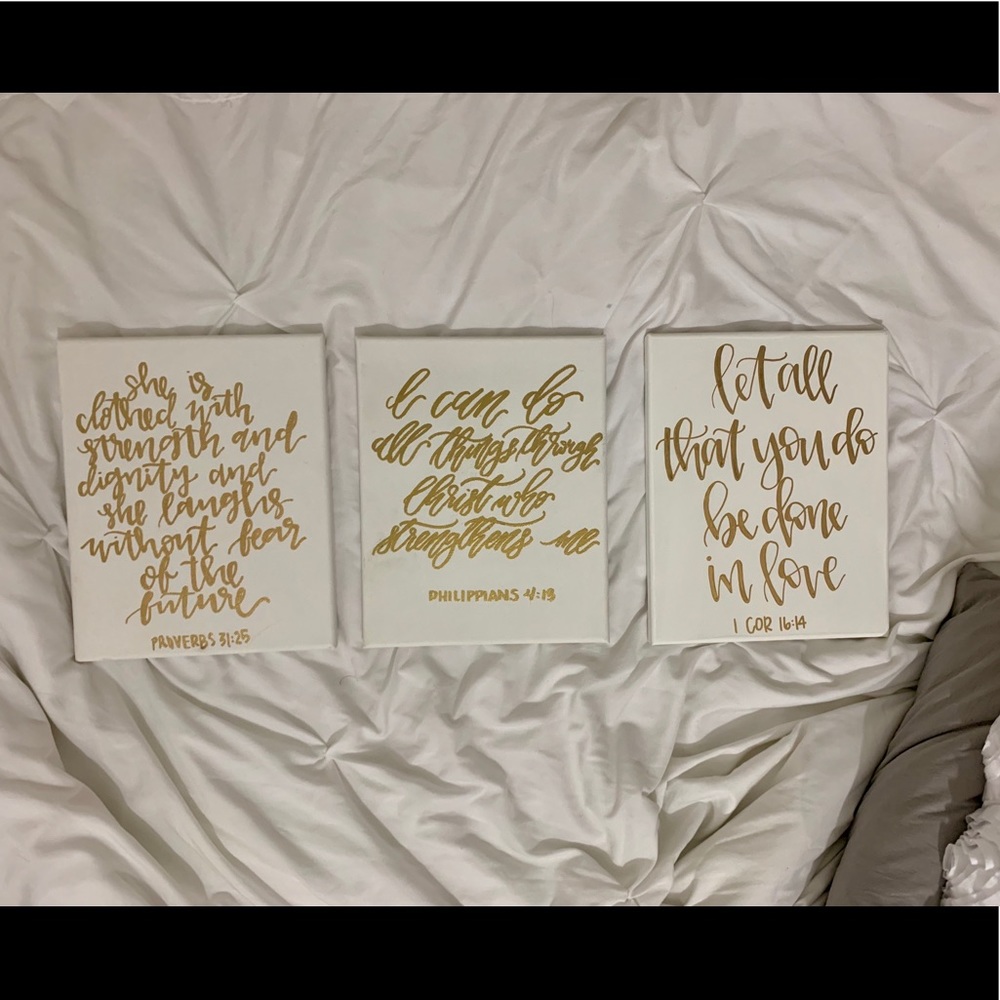 8’x10’ hand-lettered canvas.